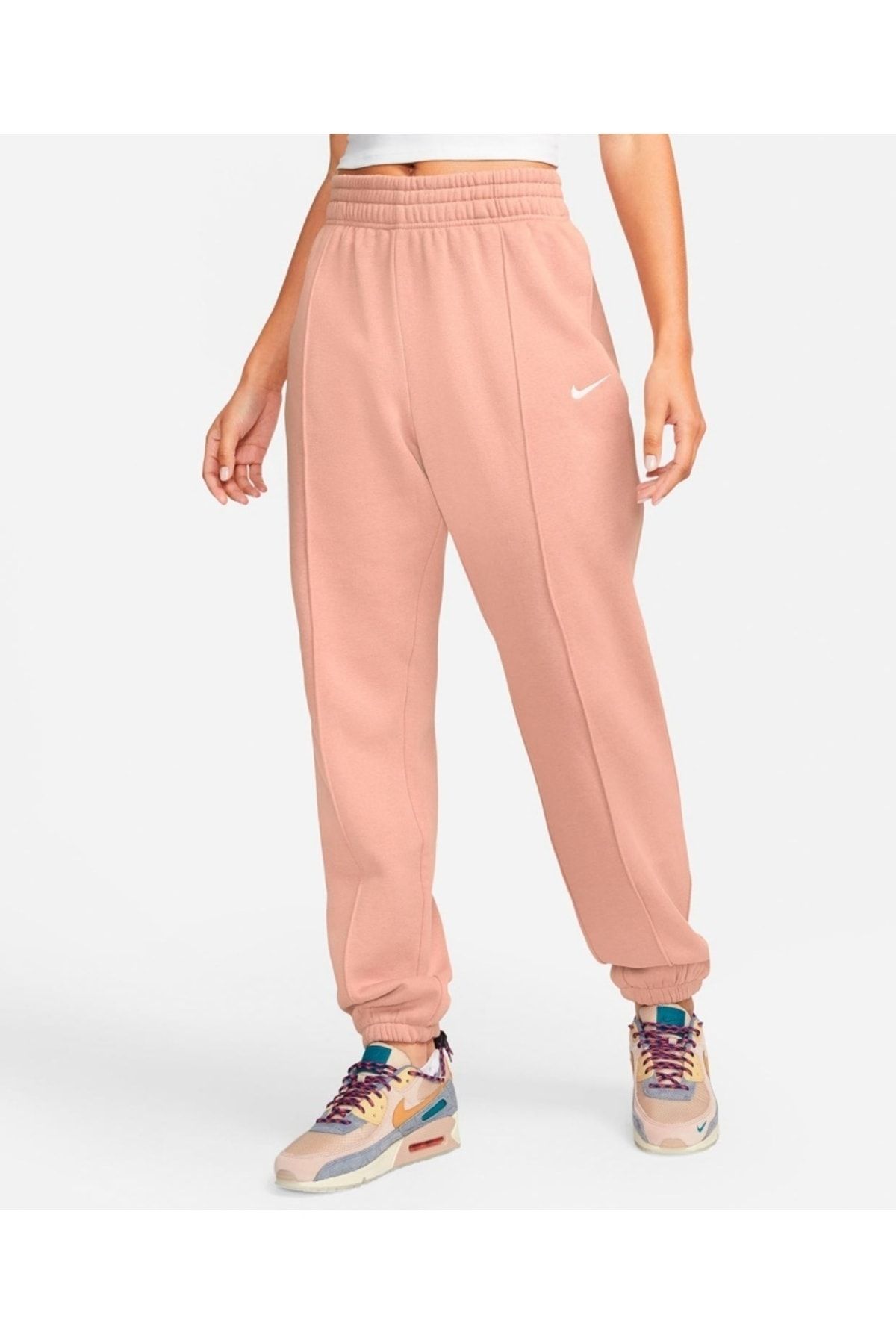 Nike Sportswear Essential Fleece Sweatpant Women's Pink Sweatpants -  Trendyol