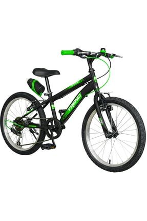 Mistral 20 Jant Vitesli Çocuk Bisikleti, 6-10 Yaş, 6. Vitesli Siyah-neon Yeşil 20.41