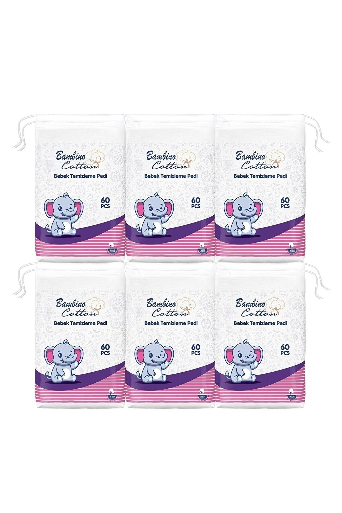 Bambino Cotton Bebe Temizleme Pamuğu X 6
