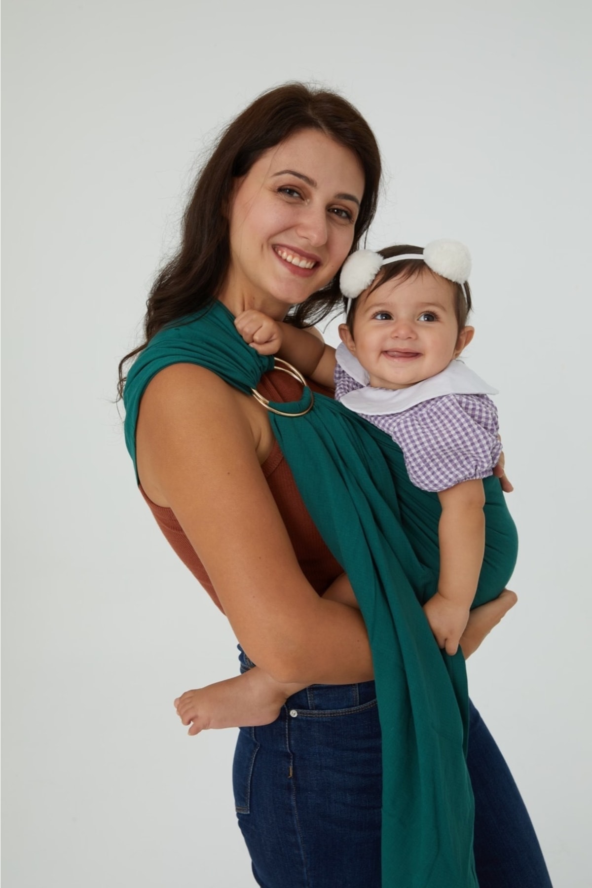 Baby D Halka Sling - Ördekbaşı Yeşili fotoğrafı 3 (önizleme)