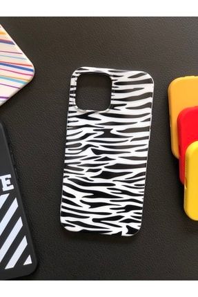 Iphone 13 Pro Max Plus Uyumlu Modellere Uyumlu Zebra Iç Kısmı Süet Lansman Kılıf ata17541