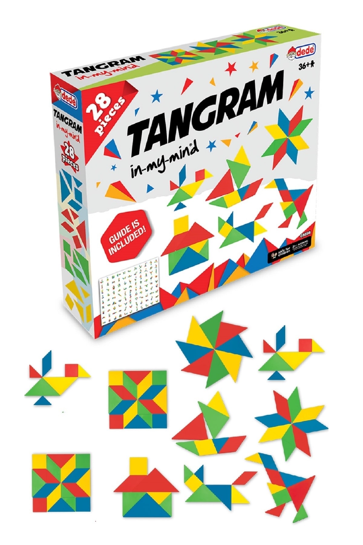 تنگرام آموزشی ۲۸ تکه، معمای ذهن‌برانگیز