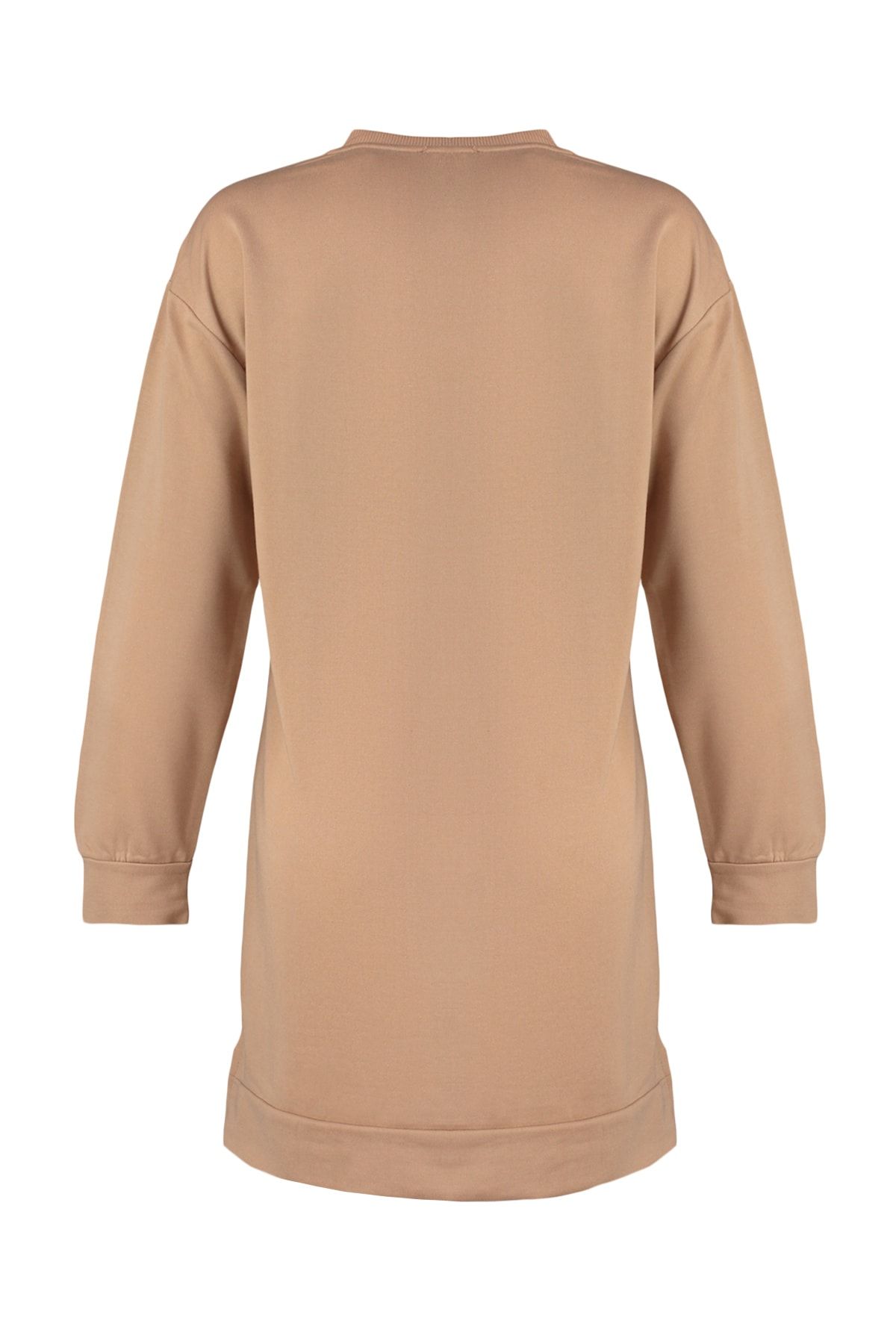 Trendyol Modest-Schwarz-Hellbraunes 2er-Pack Basic-Strick-Sweatshirt mit Rundhalsausschnitt TCTAW22TW0152 12