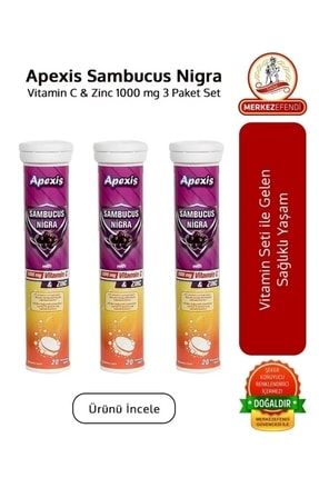 Sambucus Nigra Vitamin C 1000 mg 3 X 20 Tablet HBV00000T4Q0Y