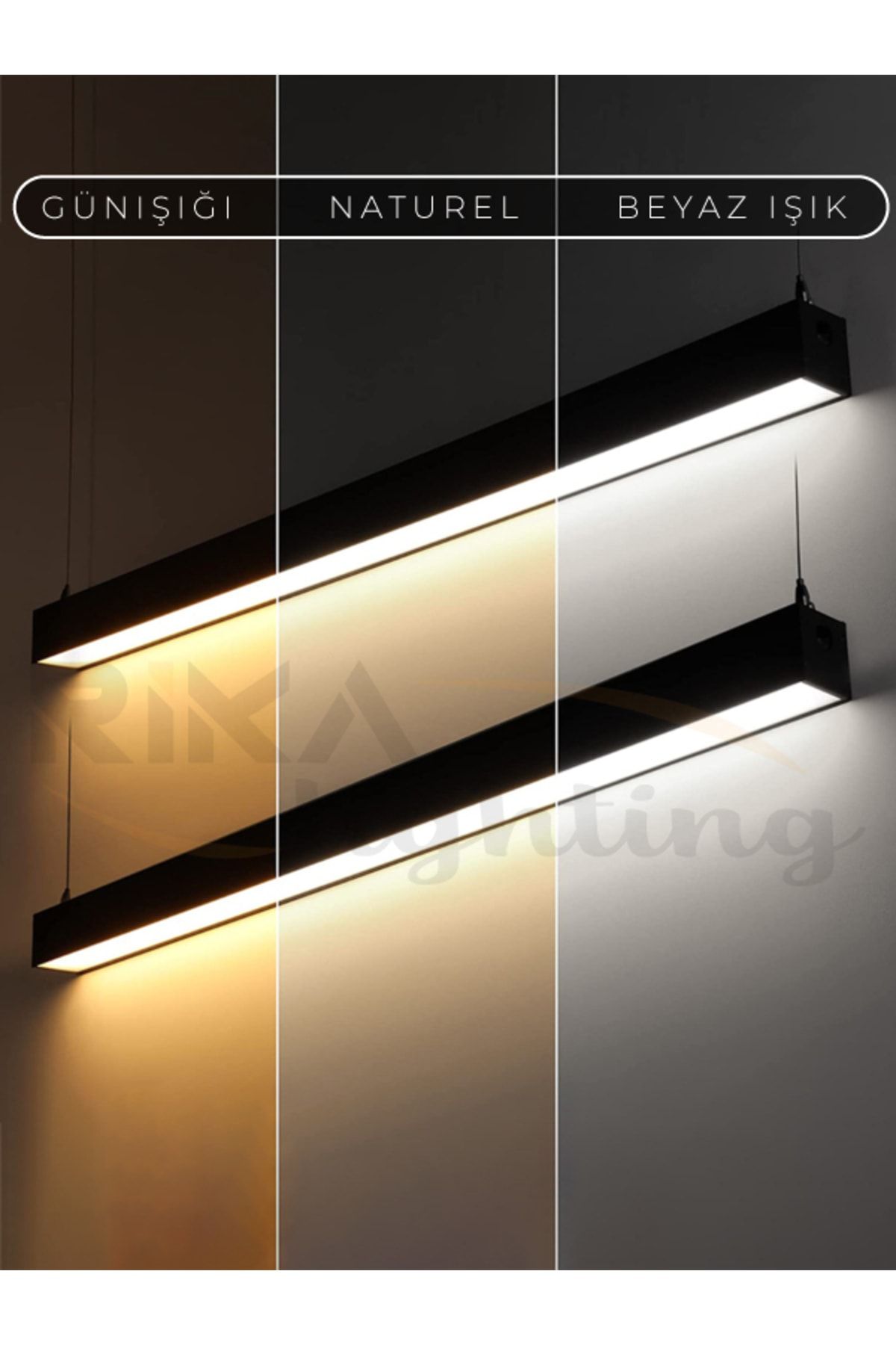 Rika Lighting-150cm White Light Led Pendant Lamp Modern Led Chandelier-linear Led Luminaire Linear -linear 4