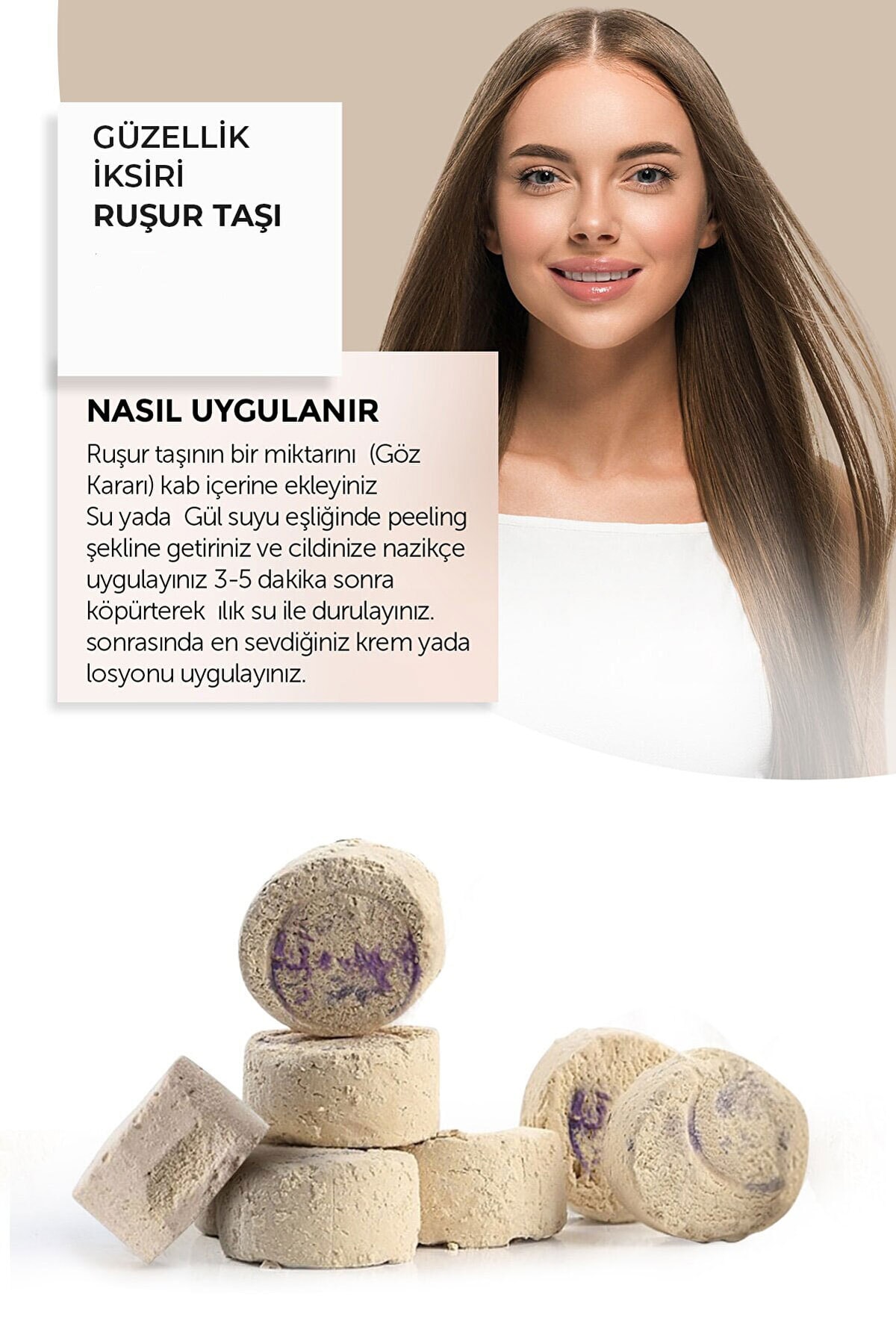 Güzellik Iksiri Leke Karşıtı Cilt Aydınlatıcı Sefidab Mühürlü Orjinal 12 Adet Ruşur Taşı — TYC00588278801