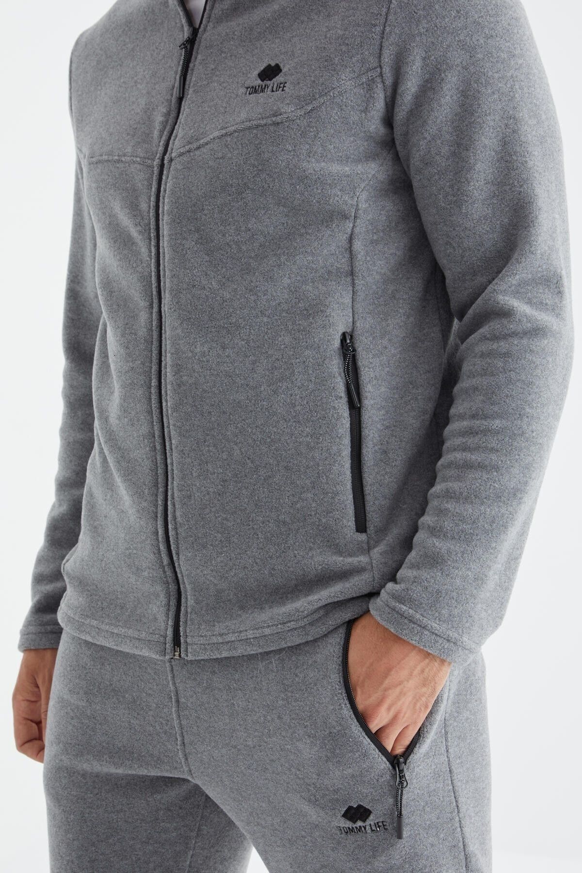 Mens fleece tracksuit best sale