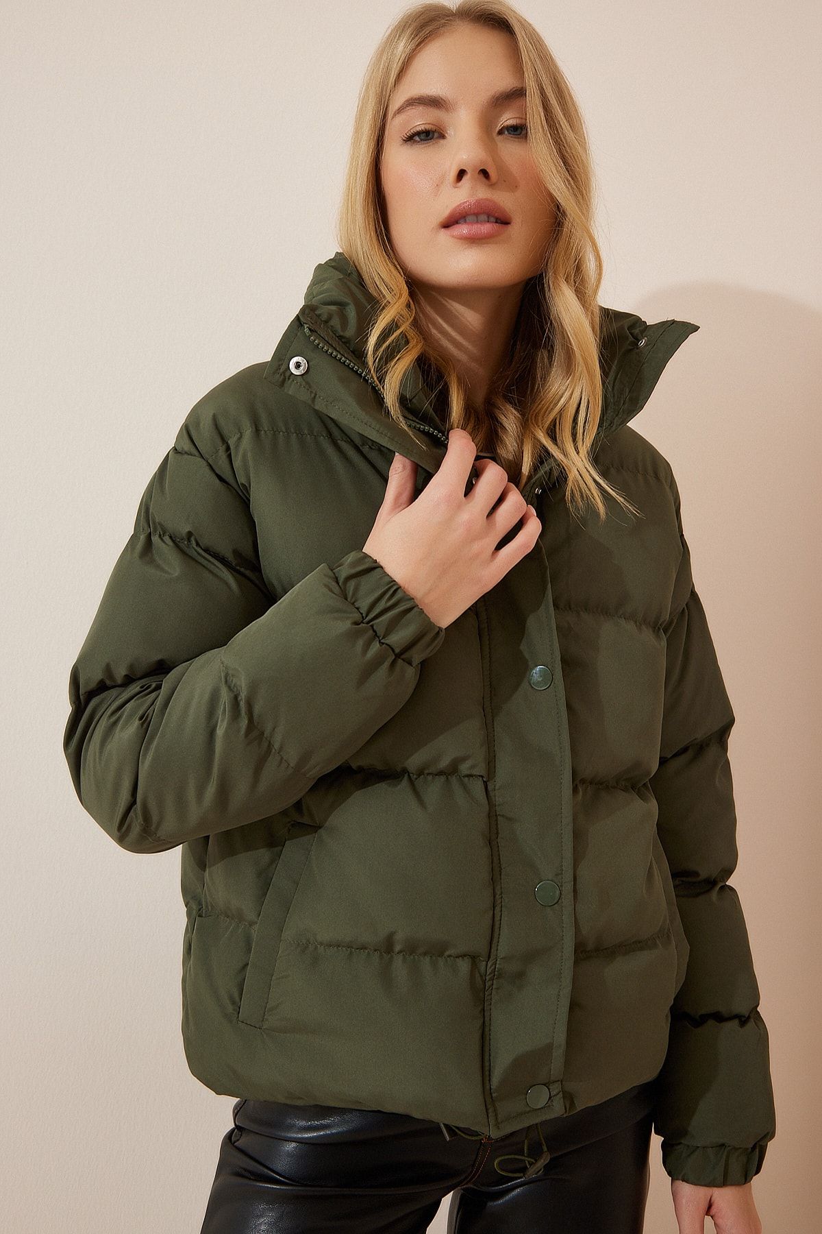 Turtleneck sales puffer jacket