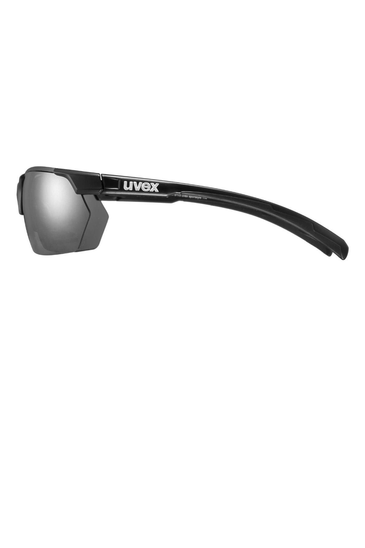 Uvex-Sportstyle 114 نظارة شمسية سوداء غير لامعة/فضية 3