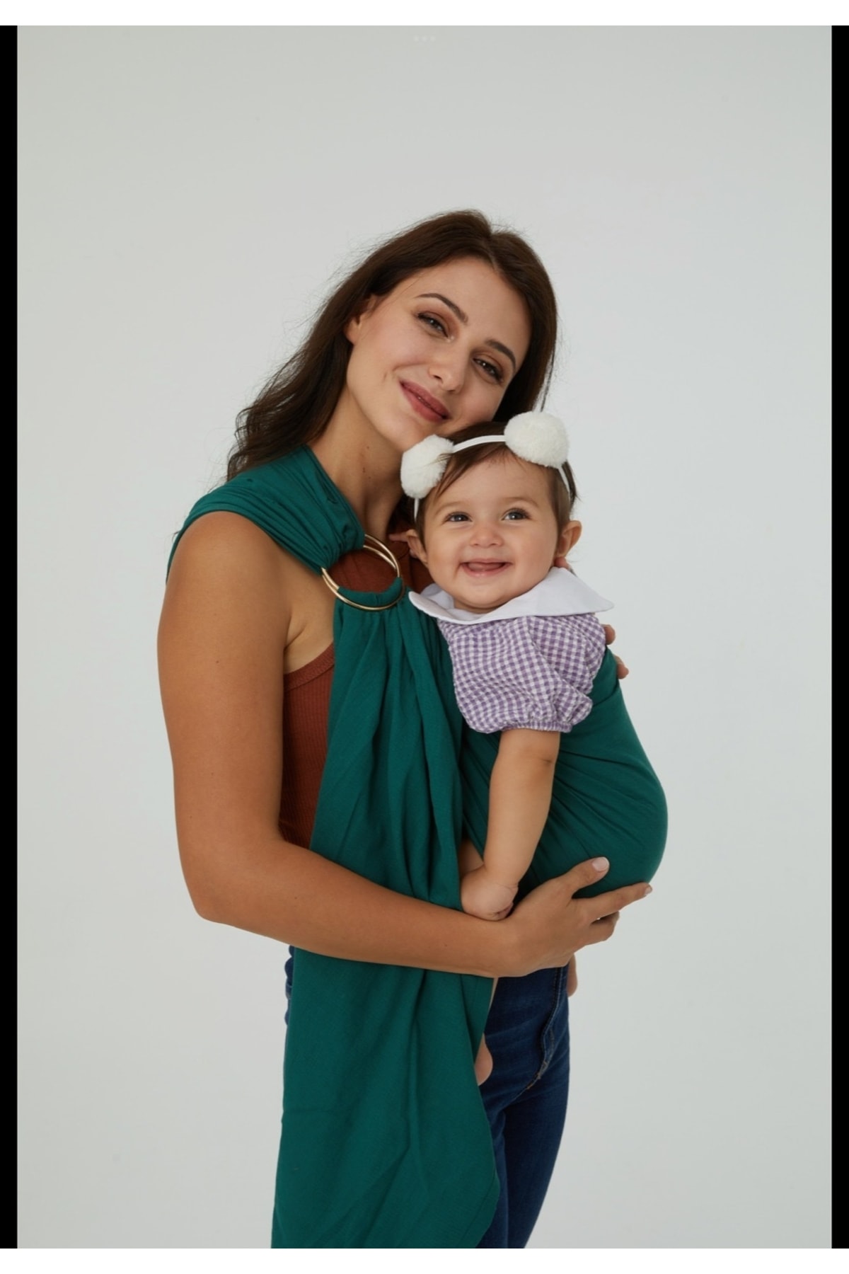 Baby D Halka Sling - Ördekbaşı Yeşili fotoğrafı 4 (önizleme)
