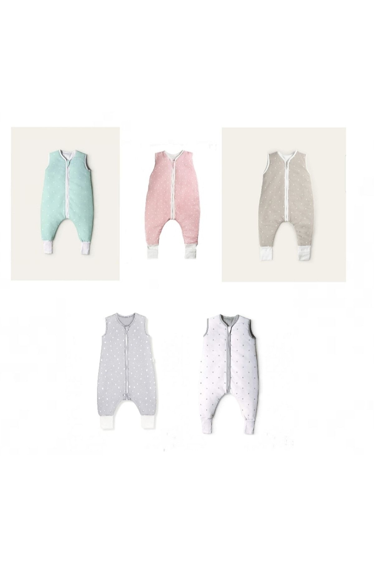 Alpar Tekstil-1.0 Tog Cotton Fiberless Girl-Boy Sleeping Bag - Double Layer /Mint 4