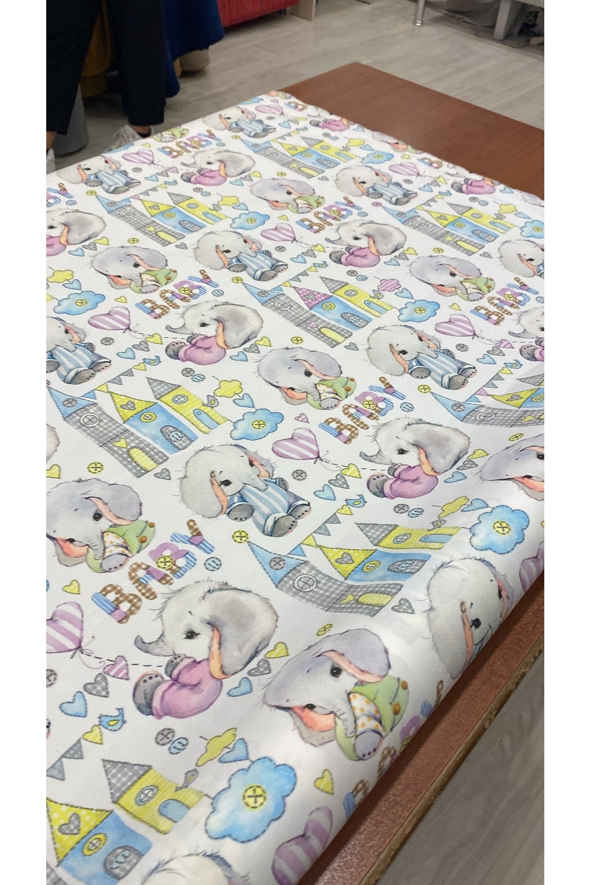 ŞEREF TEKSTİL Süet Kumaş Üstü Baby Baskı Desen fotoğrafı 7 (önizleme)