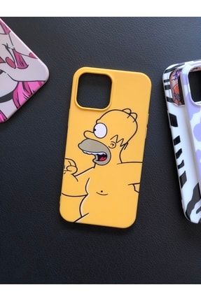 Iphone 13 Pro Max Plus Uyumlu Modellere The Simpsons Uyumlu Iç Kısmı Süet Lansman Kılıf ata17541