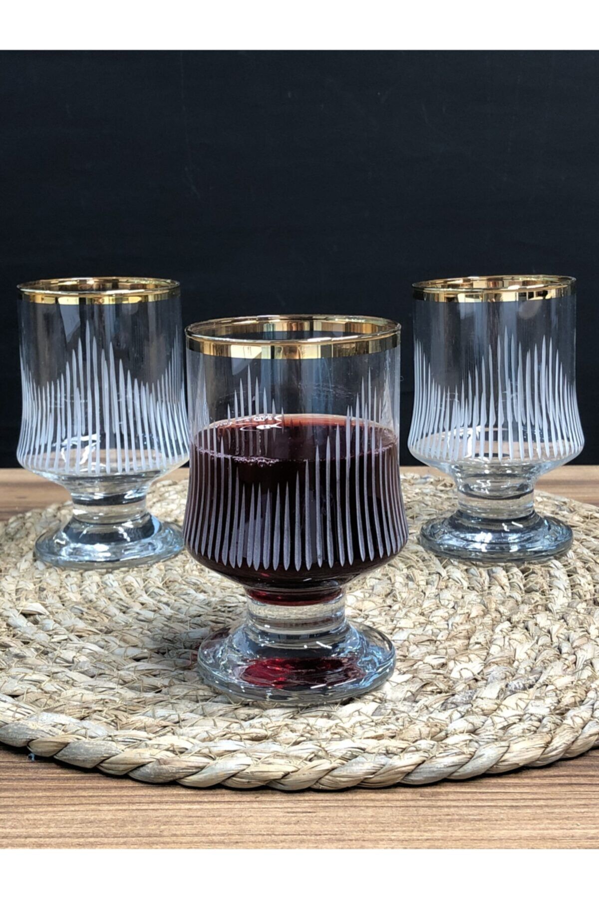 لیوان چند رنگ مردانه و زنانه خط طلای دهان الگوی 3 فنجان نوشیدنی SOFT LAV