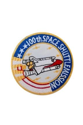100th Space Shuttle Mission Nasa Patches Arma Peç Kot Yaması X279