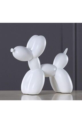Modern Büyük Boy 20 cm Sevimli Balon Köpek Biblo Dekor bykblnkpk