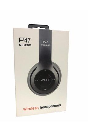 P47 Kulak Üstü Bluetooth Kablosuz Ve Kablolu Müzik Ve Oyun Kulaklığı P47K