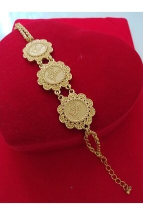 Kadın Altın Kaplama Moda Tuğralı Bileklik Pm-67 pm-67
