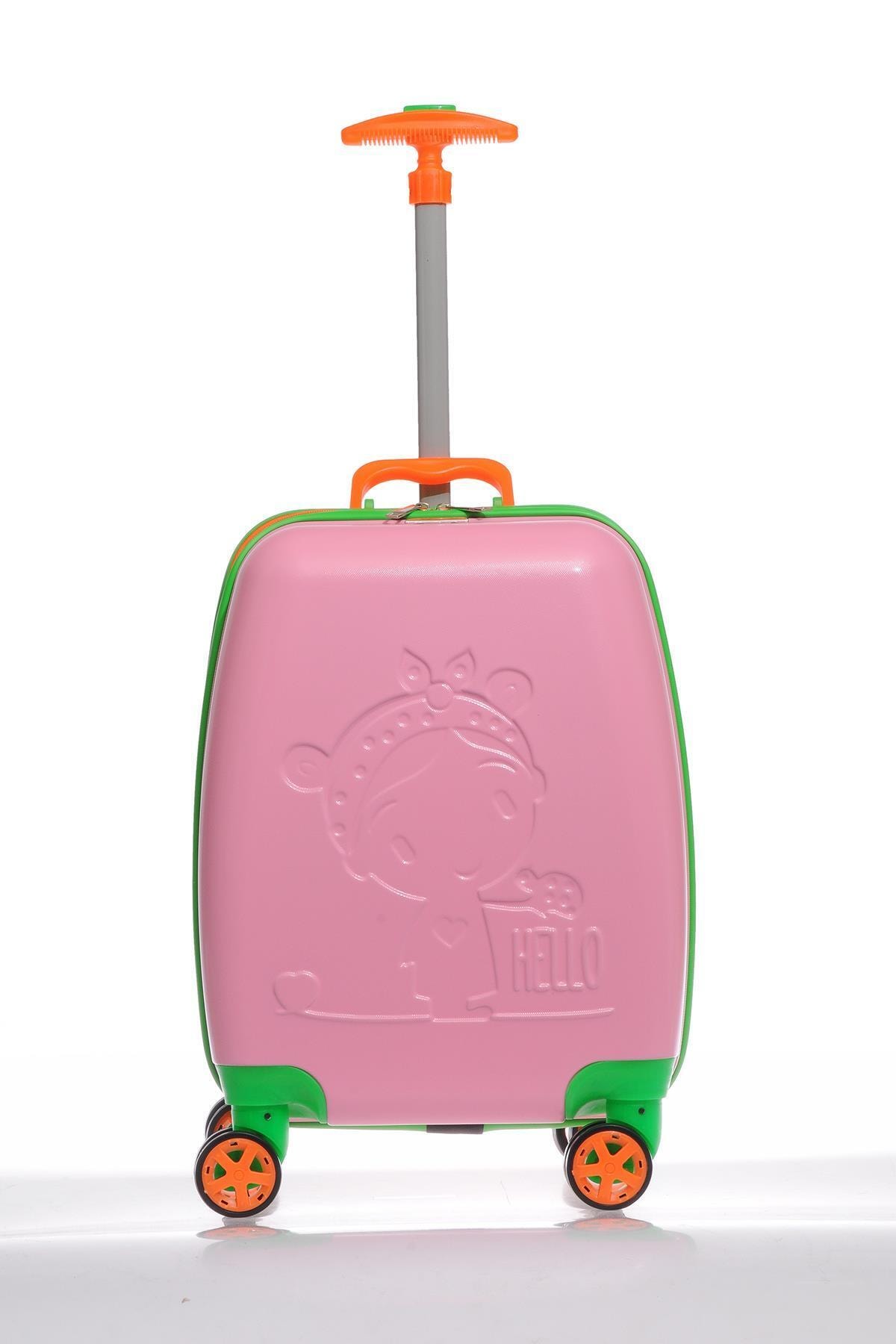 Wexta 84959 Pembe Kız Çocuk Kabin Boy Valiz