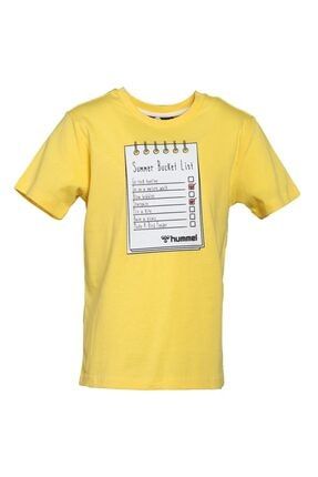 HMLBUCKET T-SHIRT K SARI Erkek Çocuk T-Shirt 101086241 911297-3331