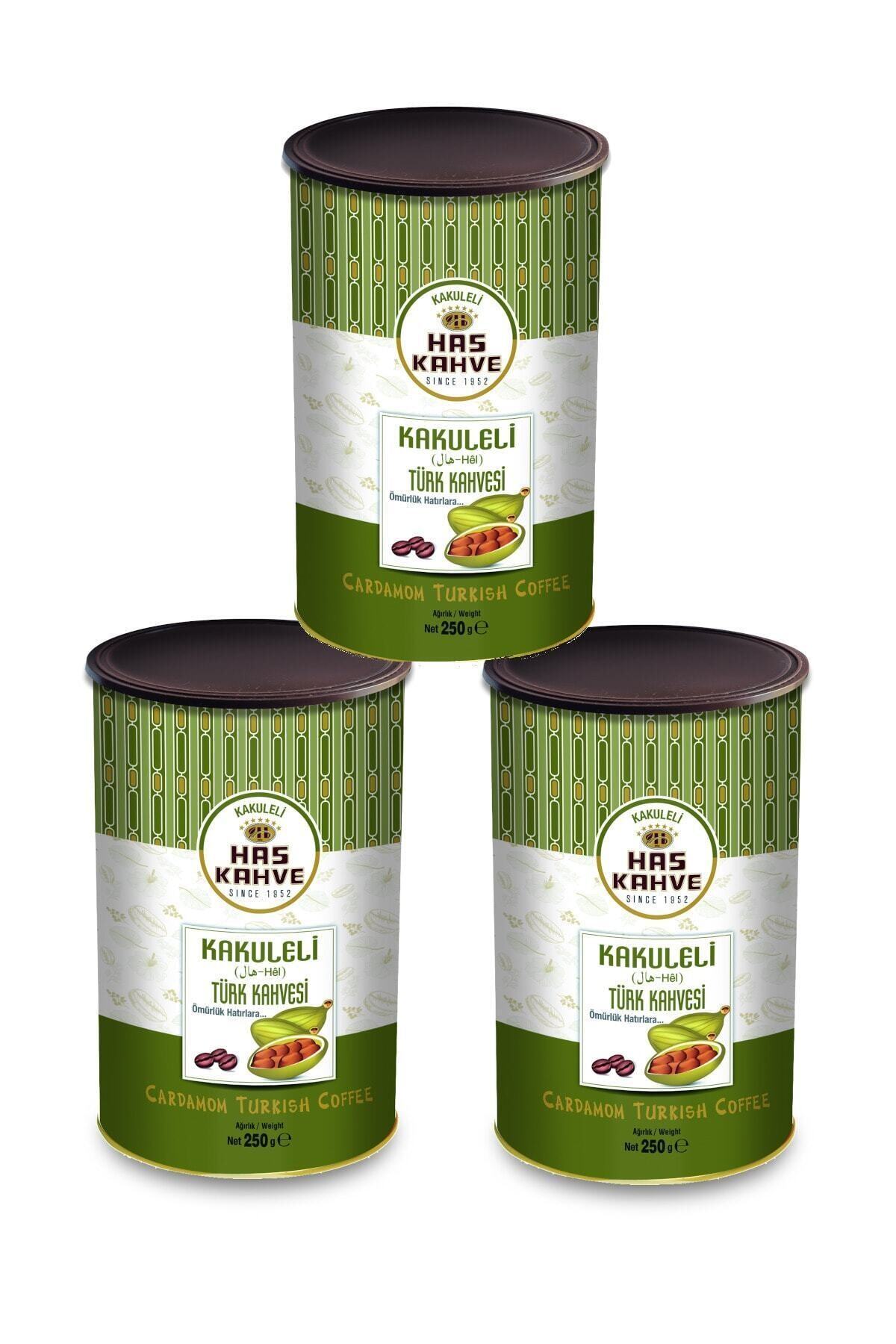 Has 3'lü Kakuleli Türk Kahvesi 3*250 Gr
