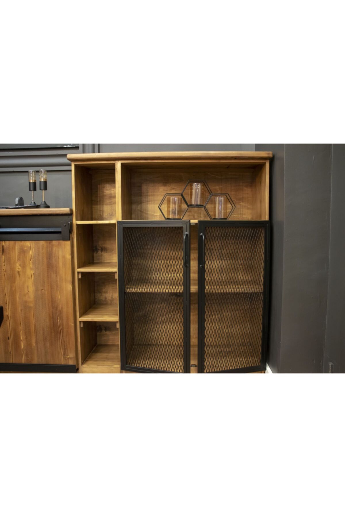 deryawood Ahşap Çalışma Masası Bilgisayar Masası Ceviz 240 x 85 x 76 cm OH9027