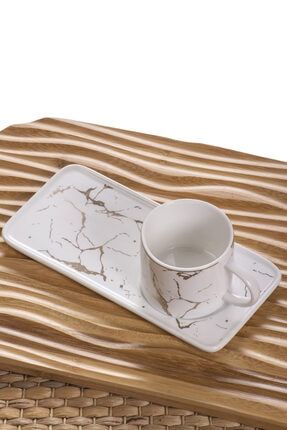 Lüks Porselen Ikramlıklı Kahve Fincanı MH039