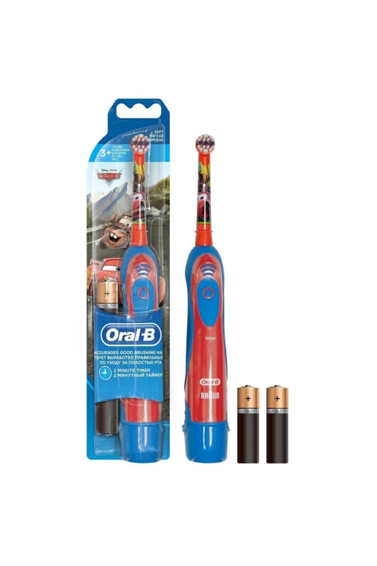 Oral-B D100 Stages Cars Pilli Çocuk Diş Fırçası