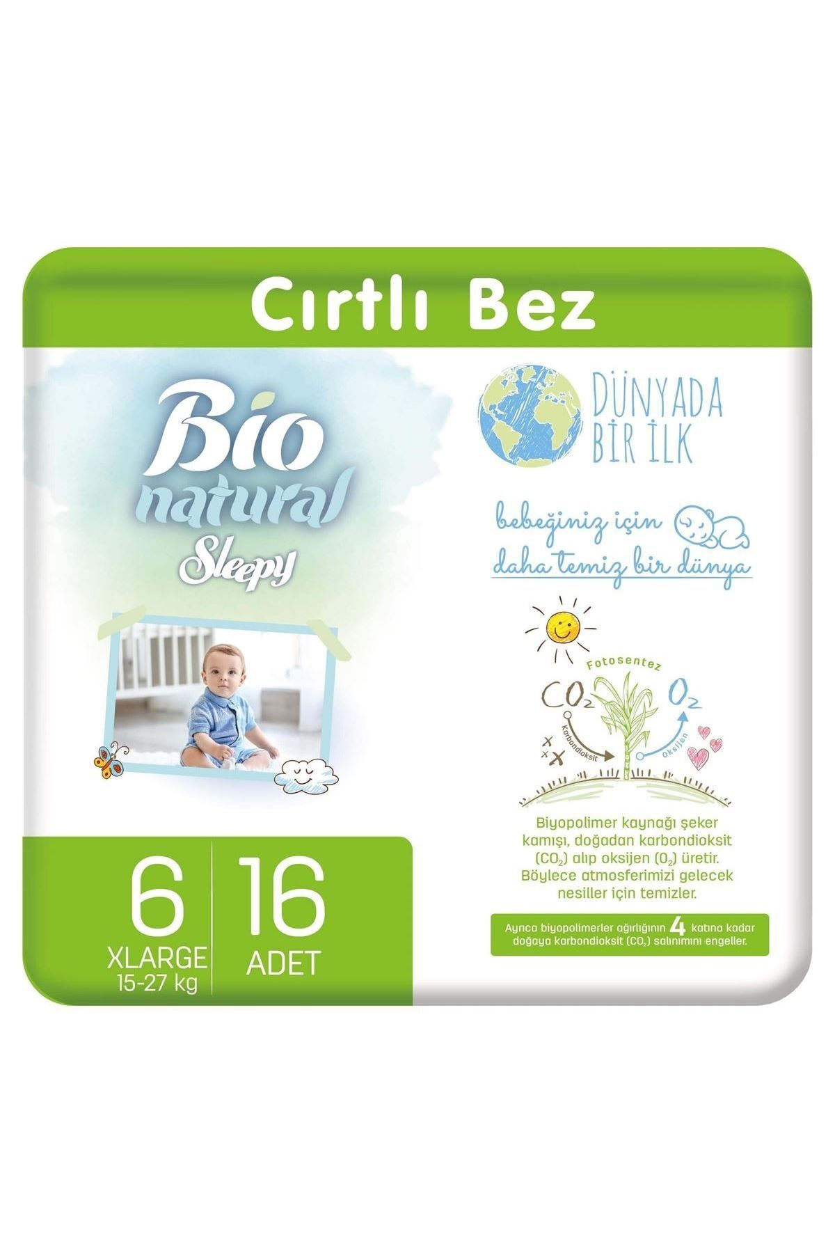 sleepy bio natural bebek bezi 6 numara xlarge 96 adet fiyati yorumlari trendyol