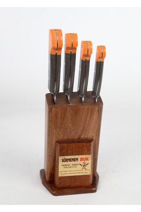 Goryon Kombine Saplı T5 Çelik Mutfak Seti 4'Lü El Dövmesi Et Ekmek Sebze Ve Meyve Bıçağı 61011