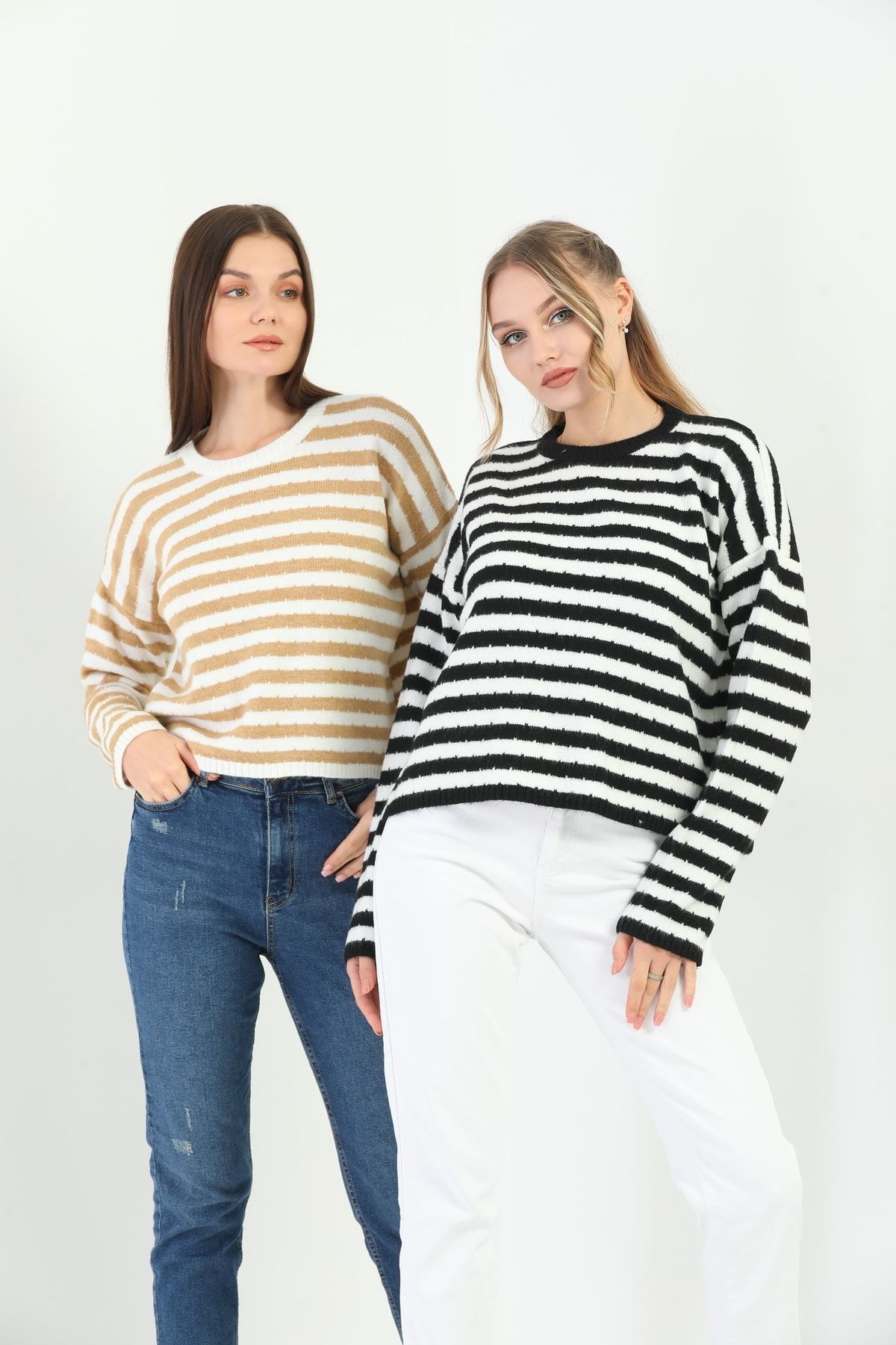 youknitwear you-Pulover cu dungi Angora 4