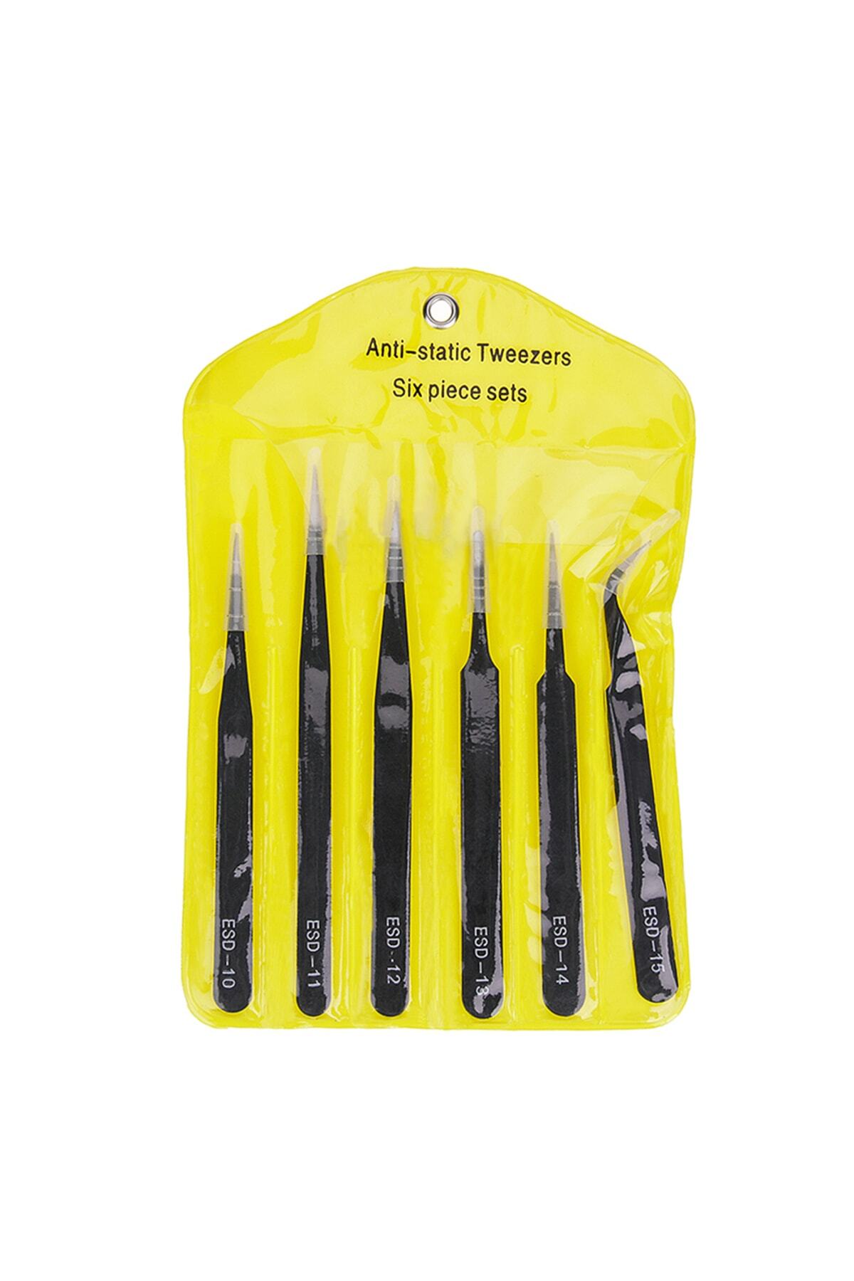 Nts 6 Parça Esd Antistatik Paslanmaz Çelik Cımbız Set Elektronik Cep Telefonu Hobi Model 1.0 Mm Kalınlık