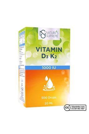 Vitamin D3 K2 20 ml Damla 16743
