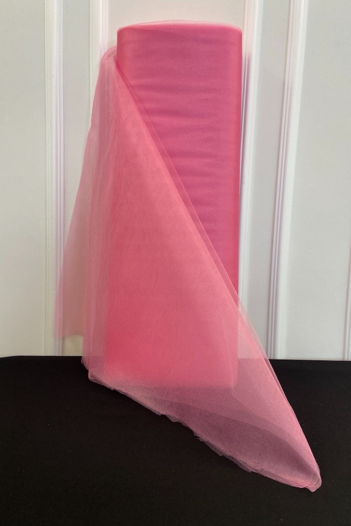 ZEYMERADE Şeker Pembe Süsleme Tülü, Bohça Çeyiz Gelin Damat Söz Nişan Kapı Konvoy Valiz Hediye Süsü, 100x300cm