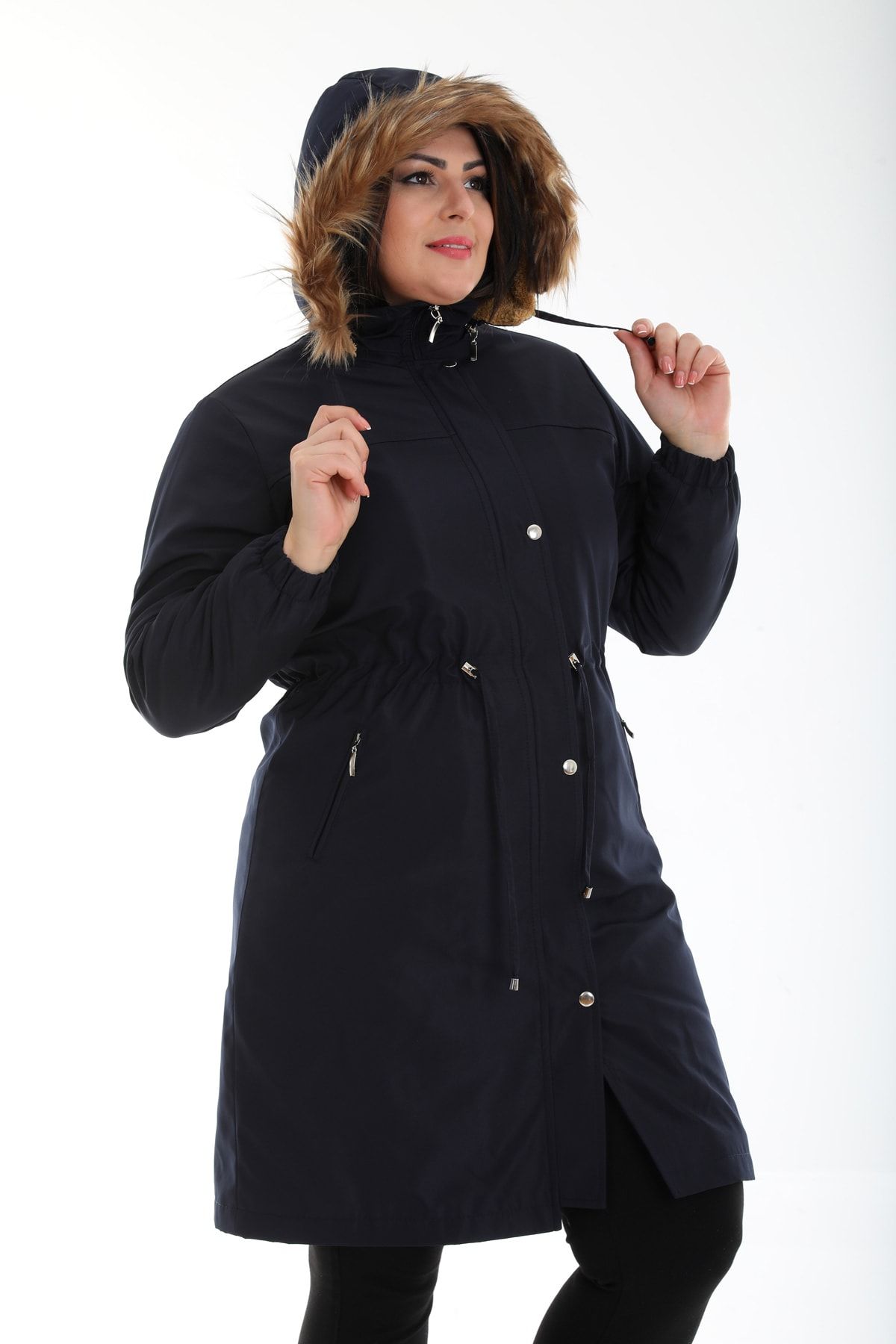 TUTveAL Collection Women s Water Resistant Large Size Coat Hooded
