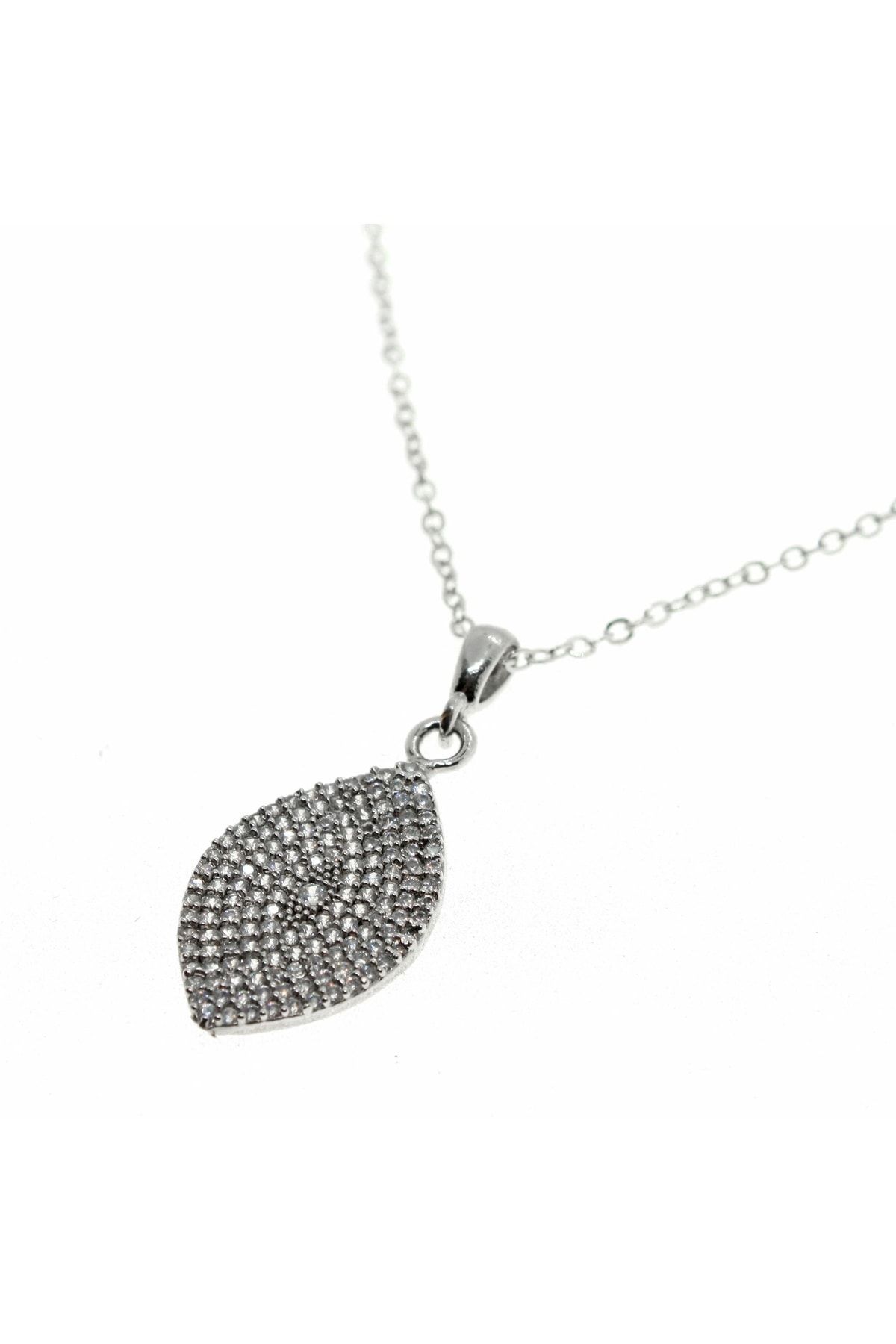White stone hotsell silver necklace
