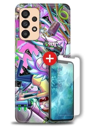 Samsung Galaxy A33 5g Kılıf Hd Baskılı Kılıf - Graffiti Çizgi Film + Temperli Cam zmsm-a33-5g-v-72-cm