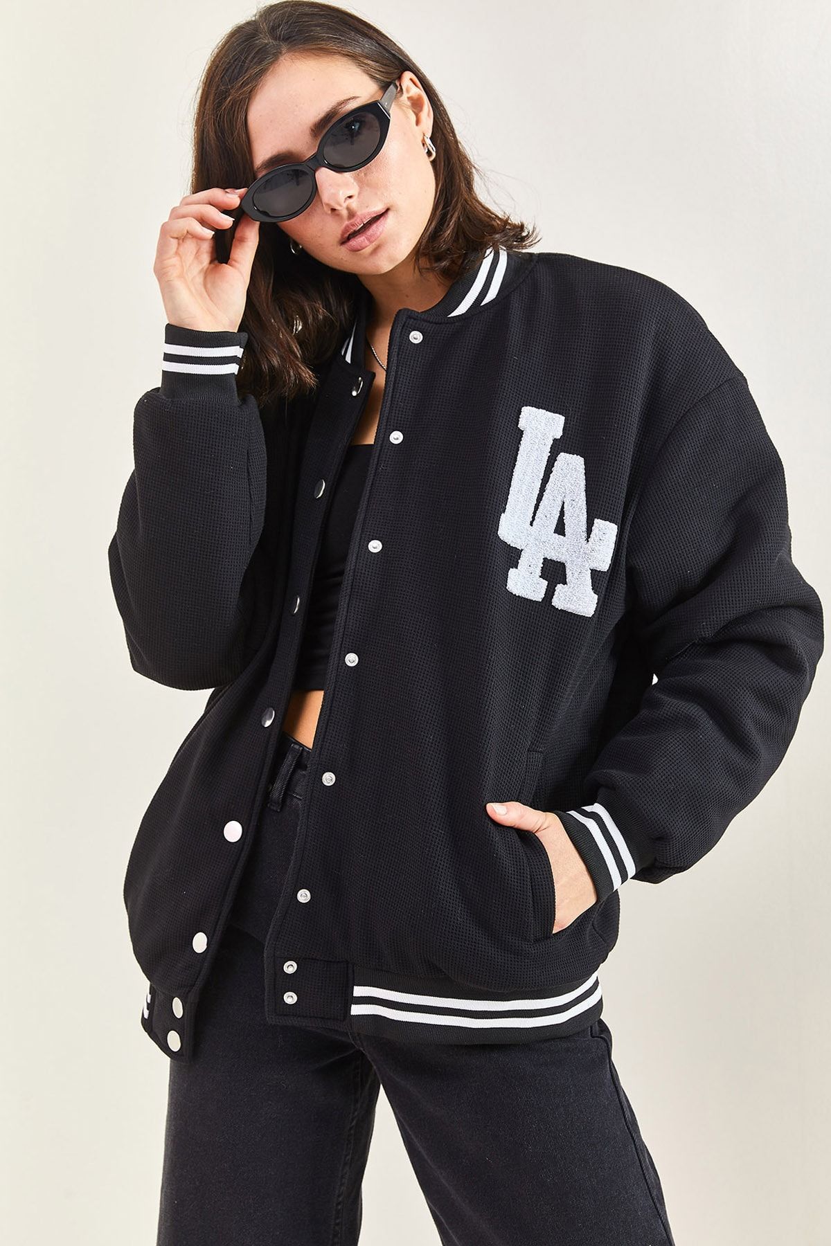 Bianco Lucci Winterjacke Schwarz Bomberjacken