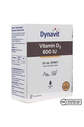 Vitamin D3 600 Iu 20 ml Sprey 16600