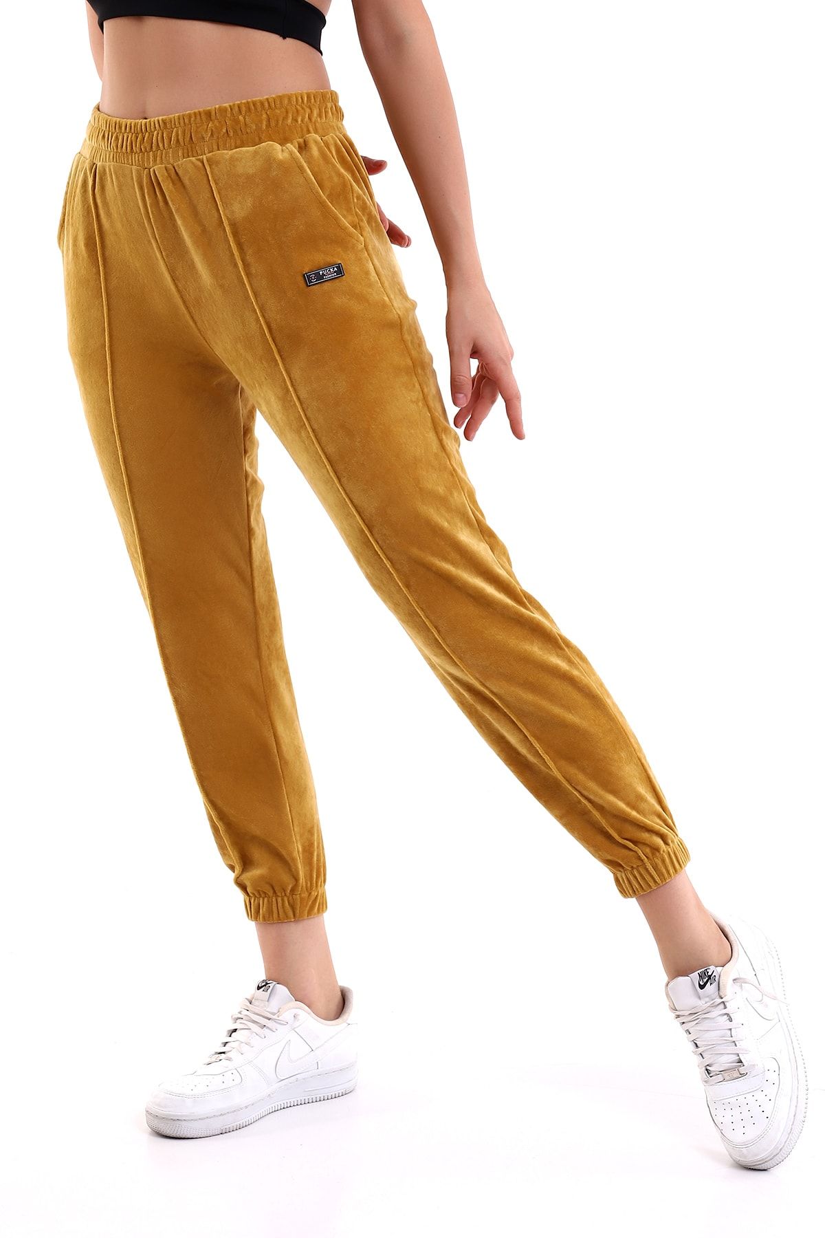 Puma cord jogger in mustard discount