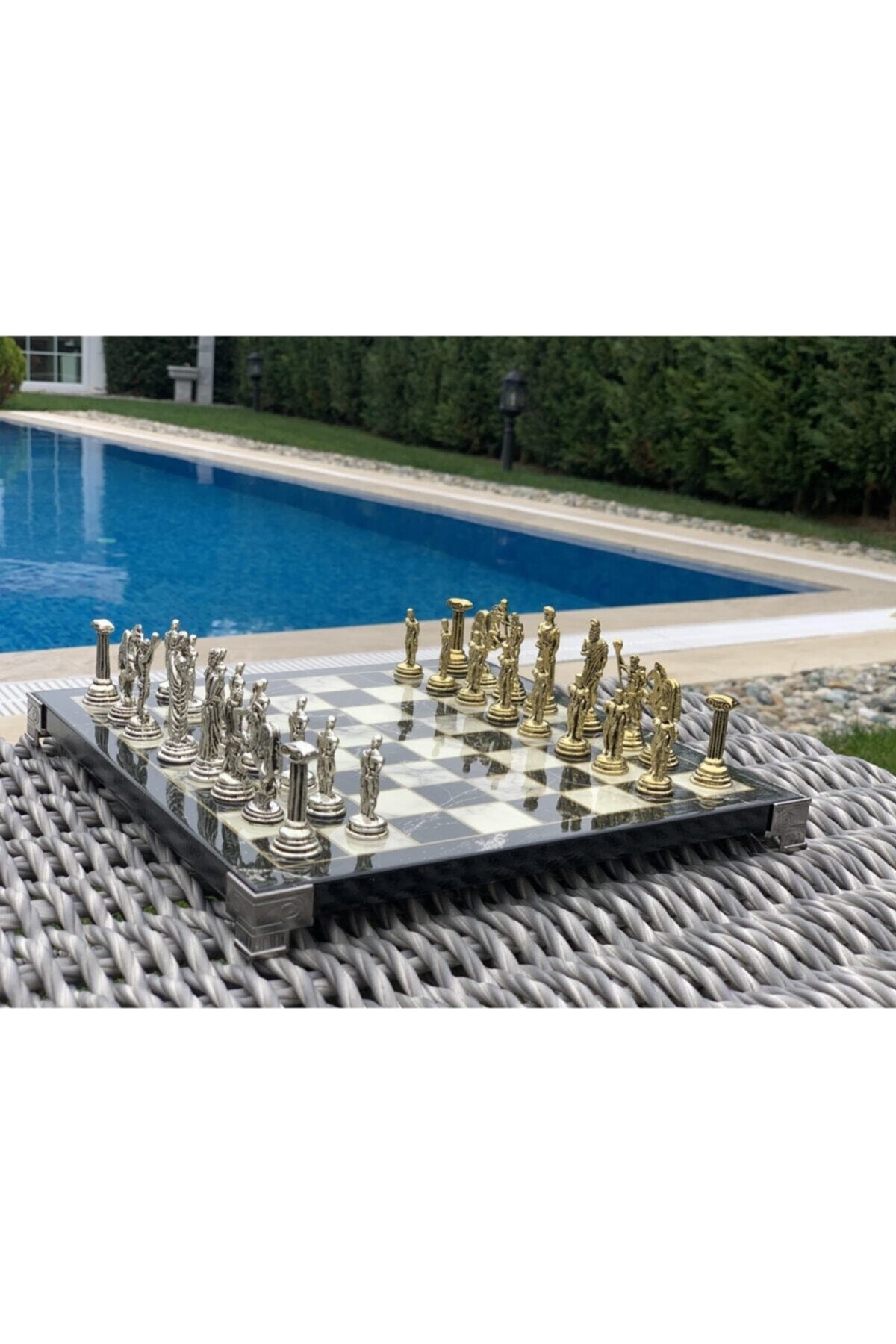 POLO BLUE Antik Roma Satranç Seti