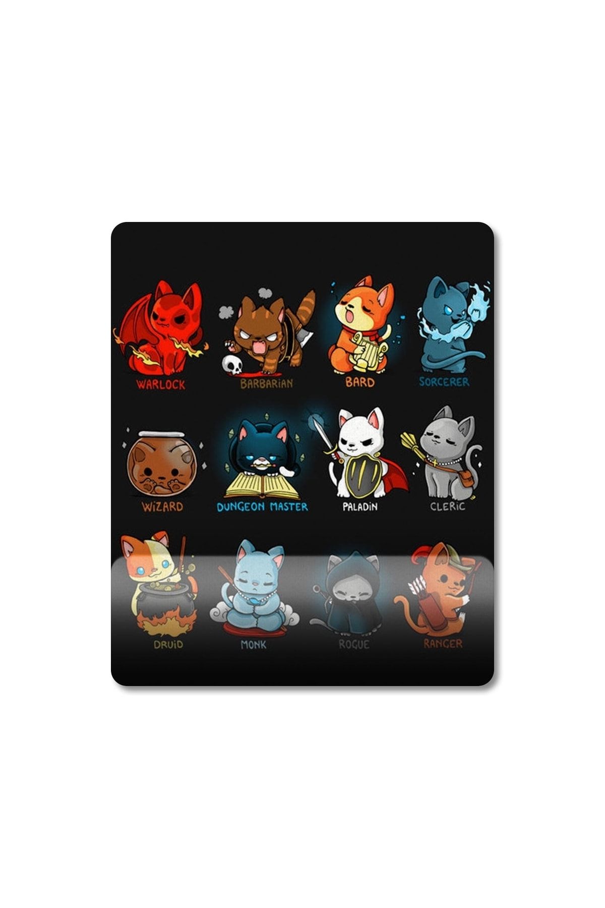Pixxa-Cat Classes Dnd Frp Rpg Role Playing Wrist Supported Mousepad Model - 1 2