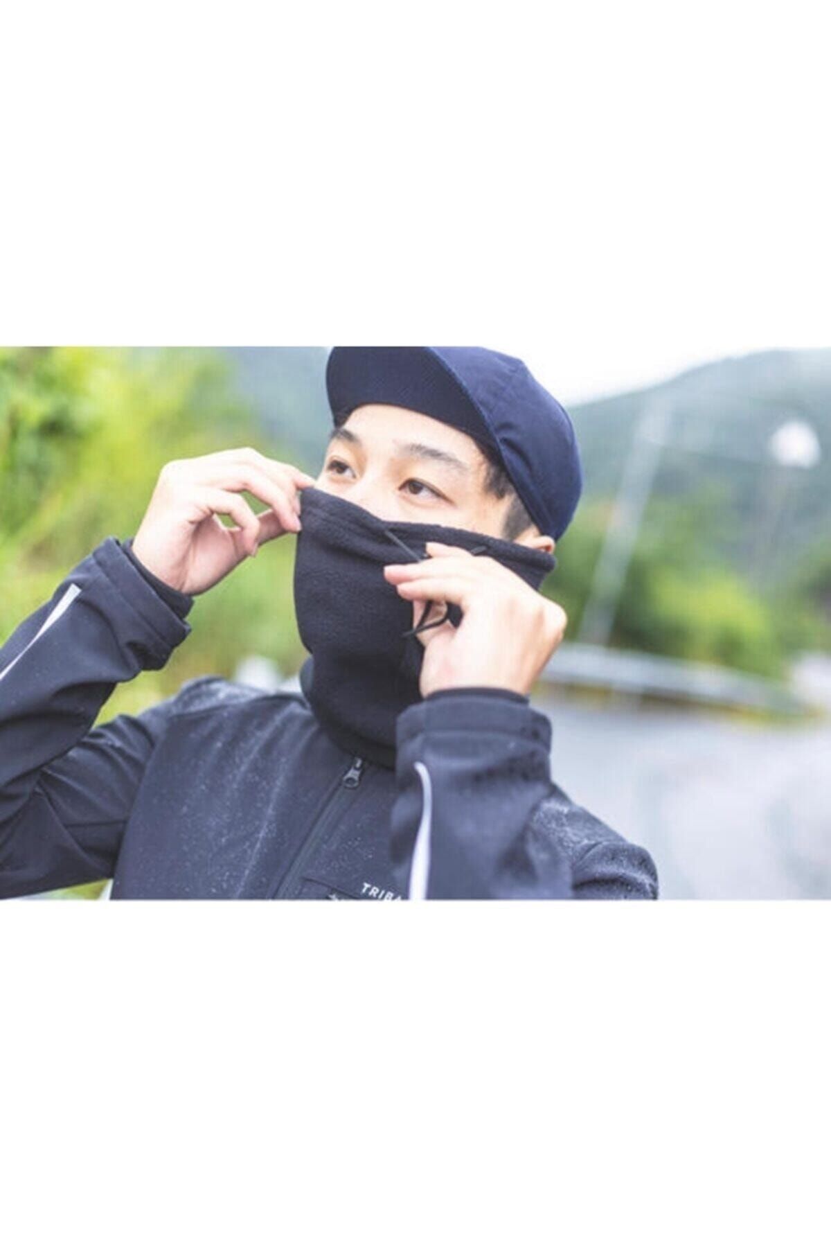 Decathlon-Winter Black Fleece Neck Collar - Neckholder Sweatshirt 3