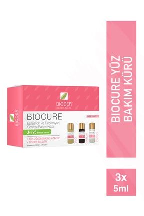 Biocure Tüy Azaltıcı Kür 3 X 5 ml - Yüz Bölgesi Istenmeyen Tüyler Için 8680512624394