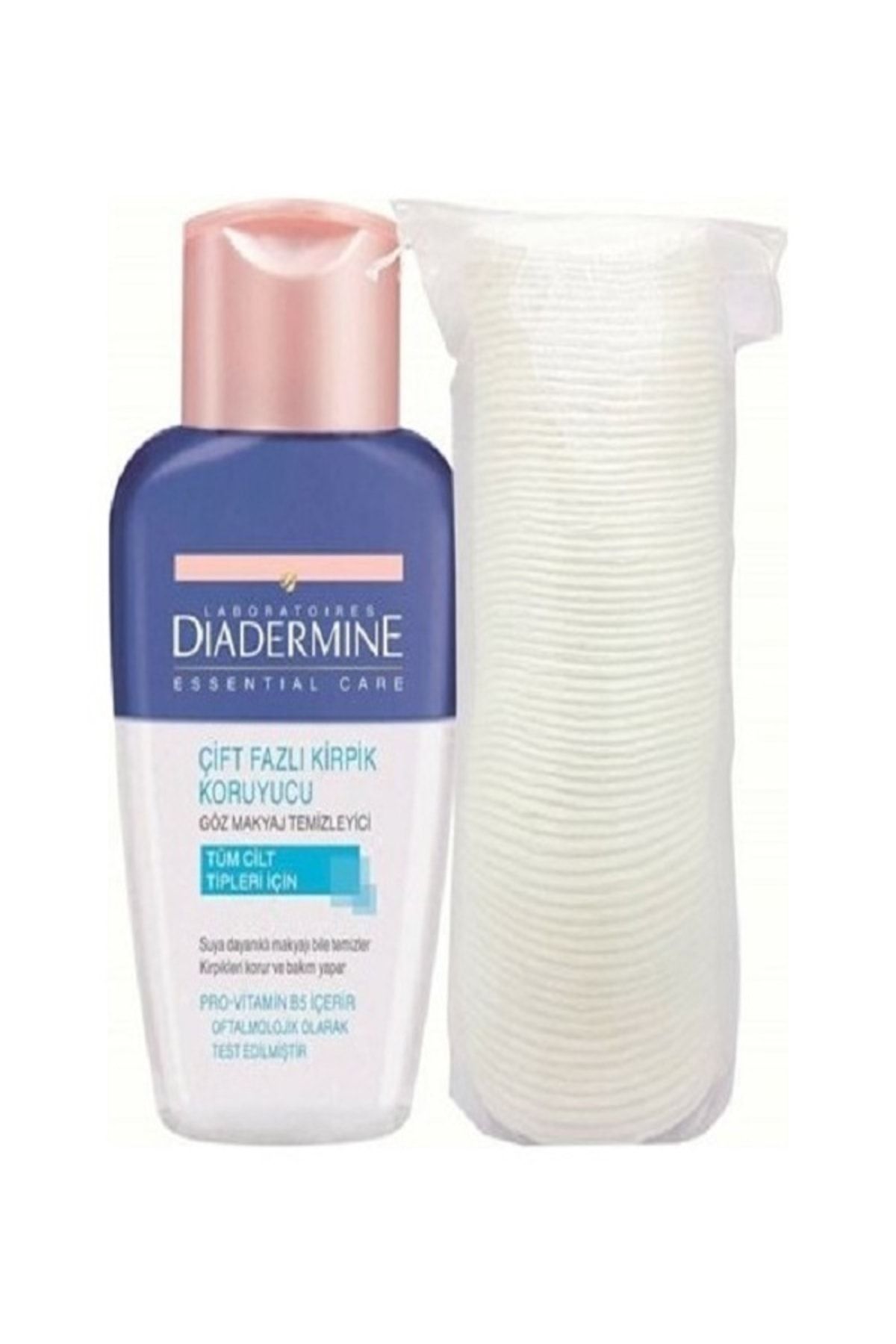 Diadermine Çift Fazlı Göz Makyaj Temizleyici 125 Ml + Pamuk
