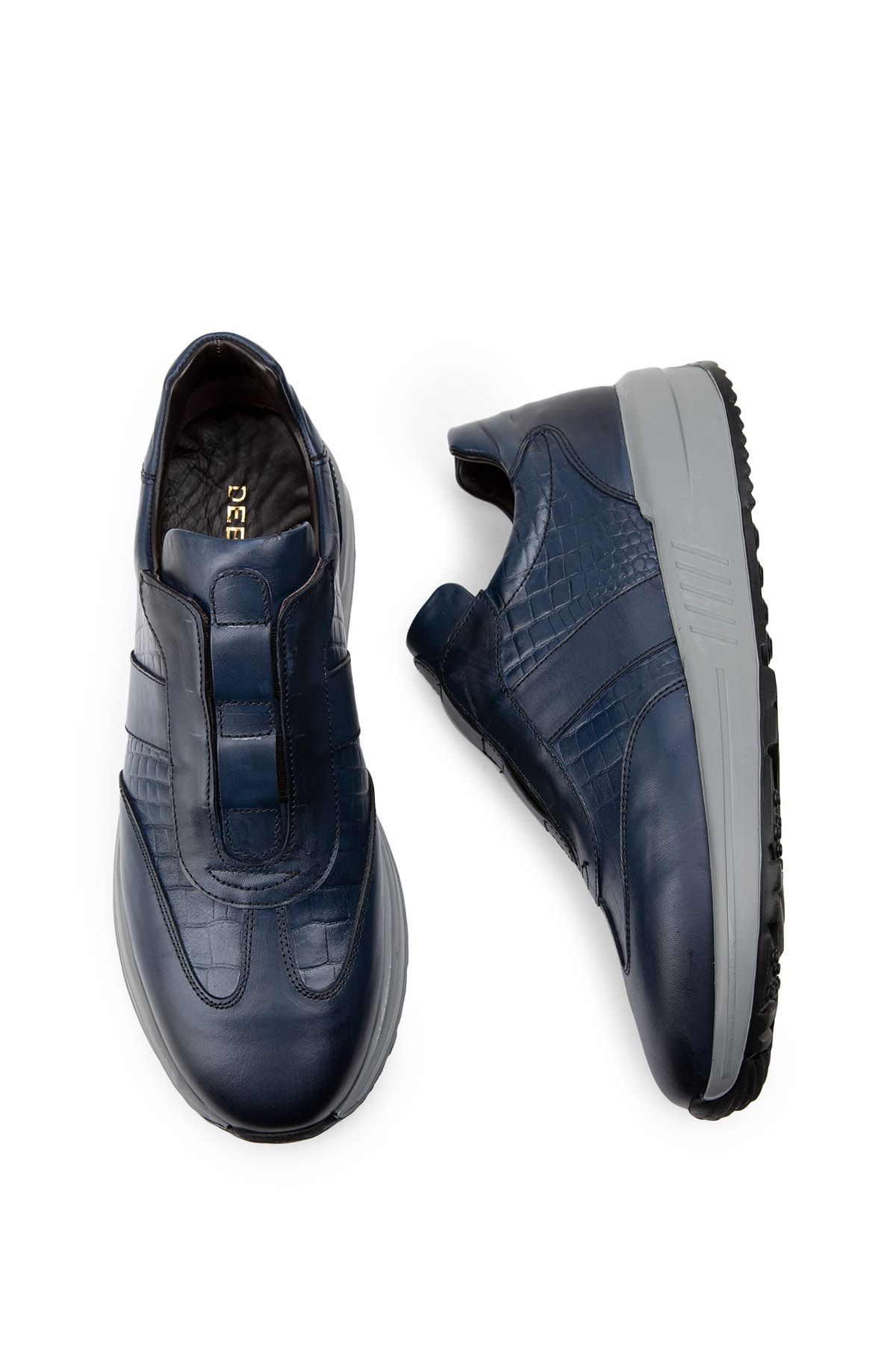 Deery Hakiki Deri Lacivert Sneaker Erkek Ayakkabı ZN7697