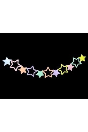 Makaron Renkli Yıldızlar Afiş Süs Bnr82 2005634