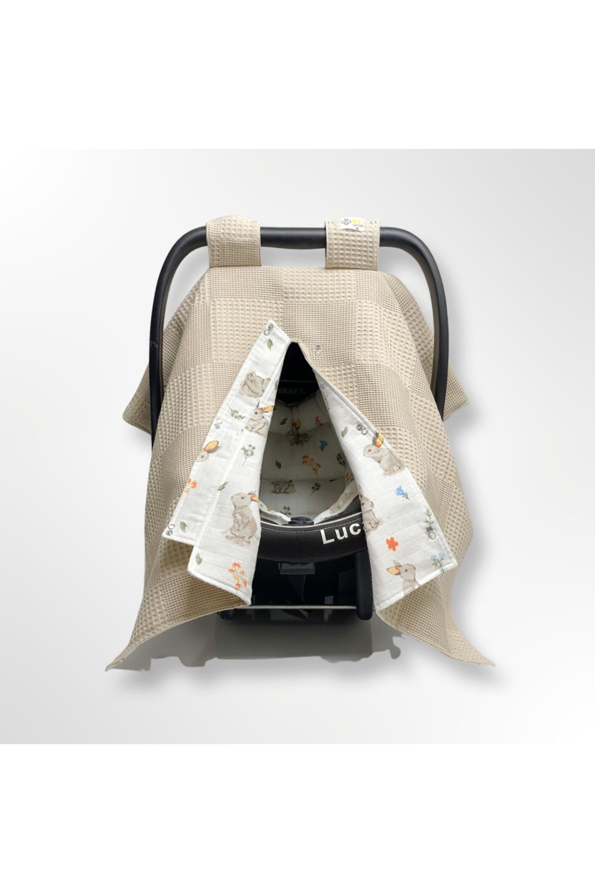 Bee collection Pikeli Kışlık Puset Örtüsü Ve Minderi