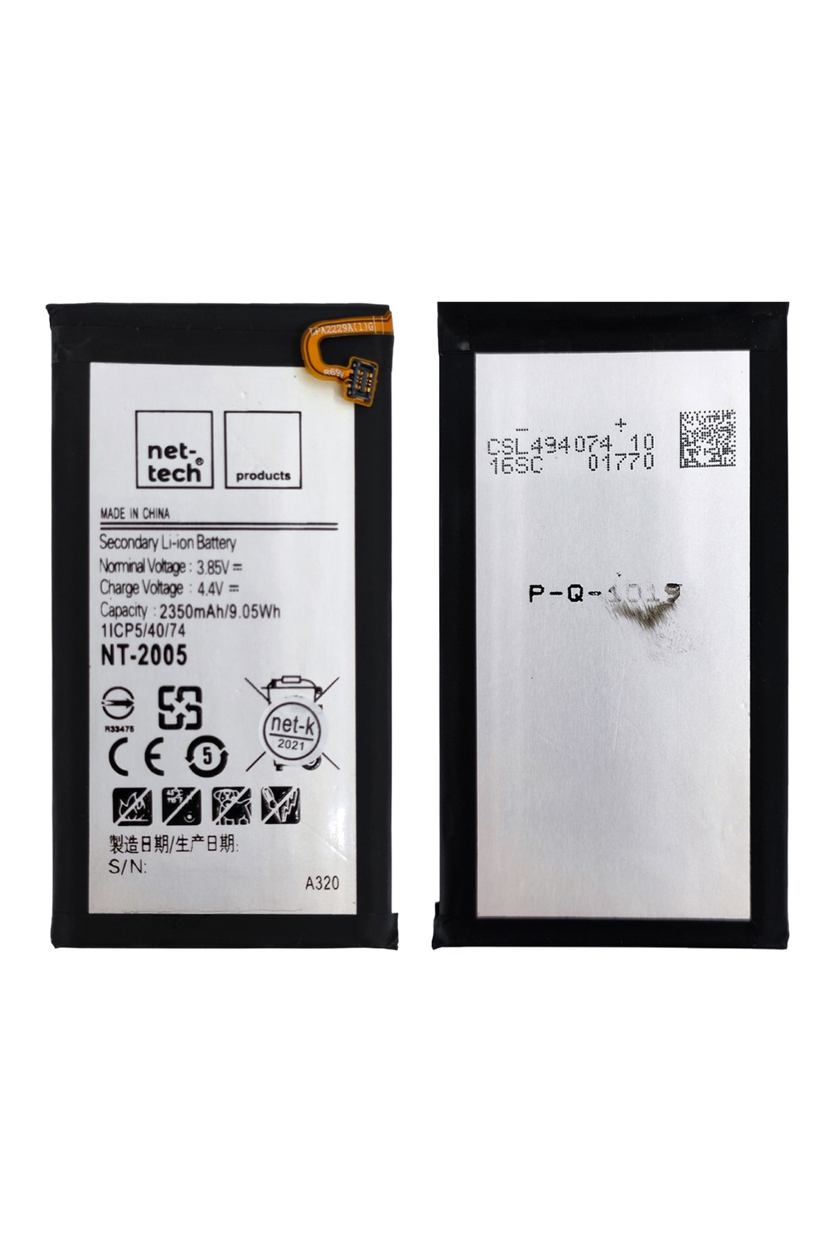 Nettech Teknonet Samsung Galaxy A320 A3 2017 Uyumlu Nettech 2350 mAh Batarya