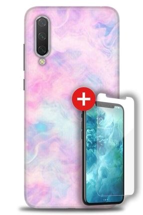 Xiaomi Mi 9 Se Kılıf Hd Baskılı Kılıf - Pembe-duman + Temperli Cam zmxi-mi-9-se-v-96-cm